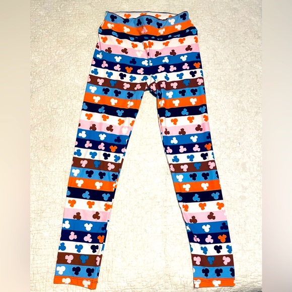 Disney Lularoe MINNIE MOUSE BOWS Leggings Ice Cream Multicolor One Size NWOT - Picture 2 of 3